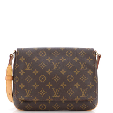 Louis Vuitton Musette Tango Handbag Monogram Canvas