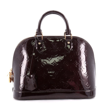 Louis Vuitton Alma Handbag Monogram Vernis PM Red 2144601