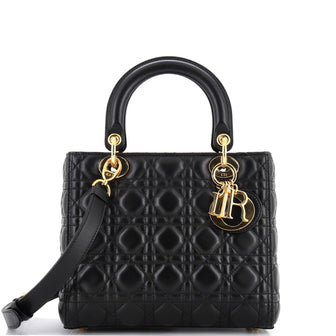 Christian Dior Lady Dior Bag Cannage Quilt Lambskin Medium