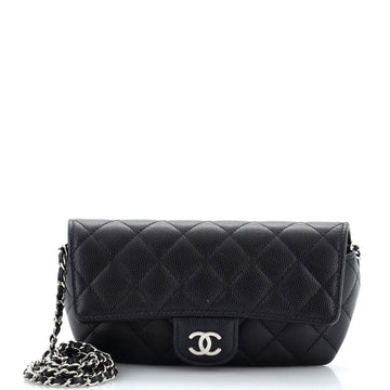 Chanel Classic Sunglasses Case with Chain Quilted Caviar