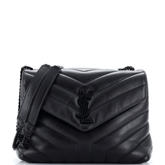 Saint Laurent Loulou Shoulder Bag Matelasse Chevron Leather Small