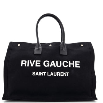 Saint Laurent Rive Gauche Shopper Tote Canvas Large