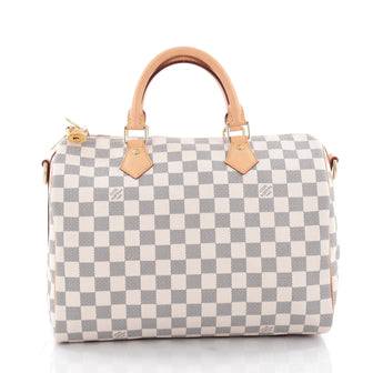 Louis Vuitton Speedy Bandouliere Bag Damier 30 White 2145002