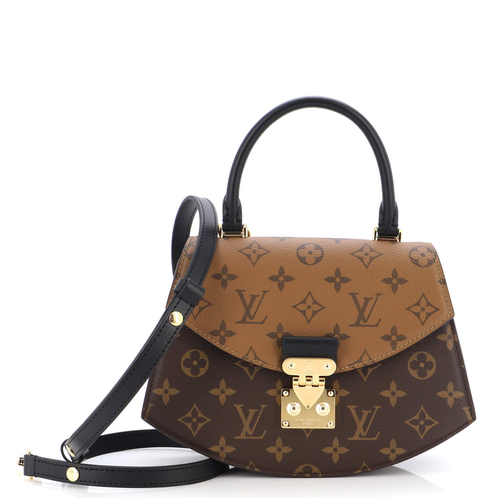 Louis Vuitton Tilsitt Top Handle Bag Reverse Monogram Canvas Brown 2145042