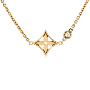 Louis Vuitton Idylle Blossom Pendant Necklace 18K Yellow Gold with Diamond