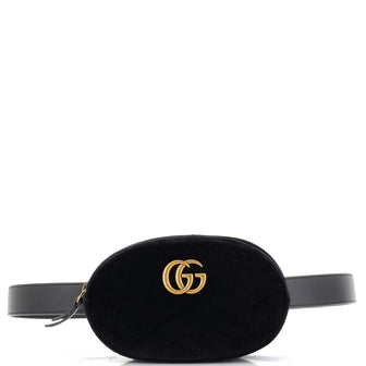 Gucci GG Marmont Belt Bag Matelasse Velvet