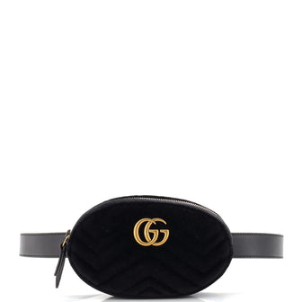 Gucci GG Marmont Belt Bag Matelasse Velvet