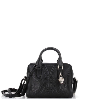Alexander McQueen Padlock Zip Around Tote Leather Mini