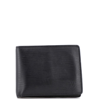 Louis Vuitton Long Slim Wallet Epi Leather Black Monogram Eclipse