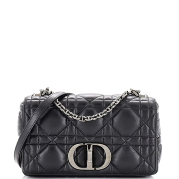 Christian Dior Caro Bag Macrocannage Quilt Calfskin Medium