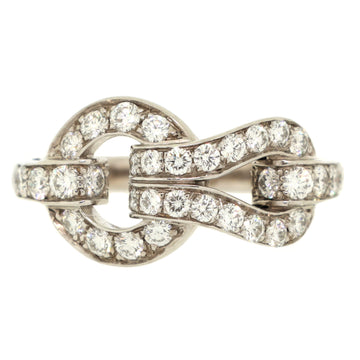 Cartier Agrafe Ring 18K White Gold and Diamonds Small