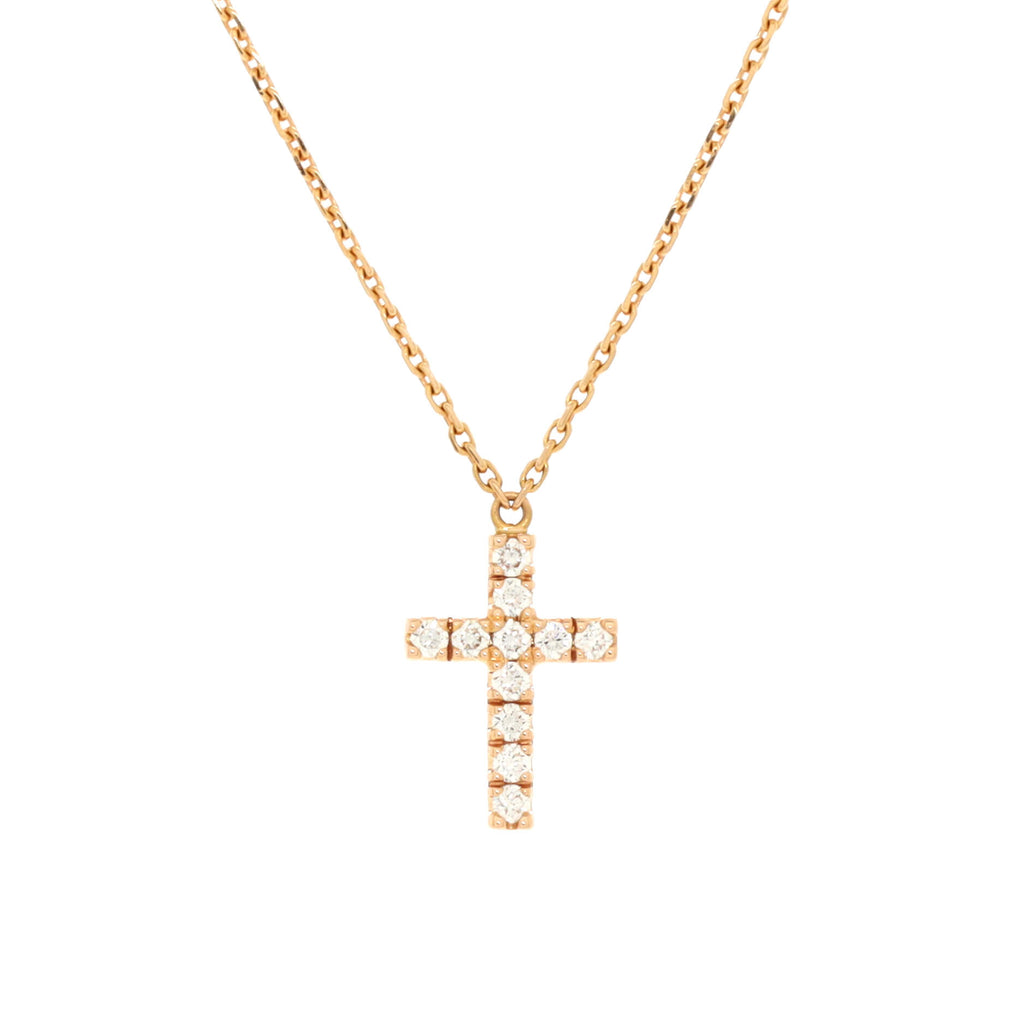 Dainty Cross Necklace in Gold – Starlette Galleria