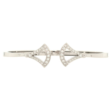 Bvlgari Divas' Dream Bangle Bracelet 18K White Gold and Diamonds