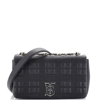 Burberry Lola Shoulder Bag Quilted Lambskin Small