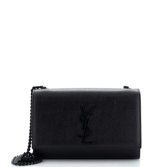Saint Laurent Classic Monogram Crossbody Bag Grainy Leather Small