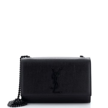 Saint Laurent Classic Monogram Crossbody Bag Grainy Leather Small