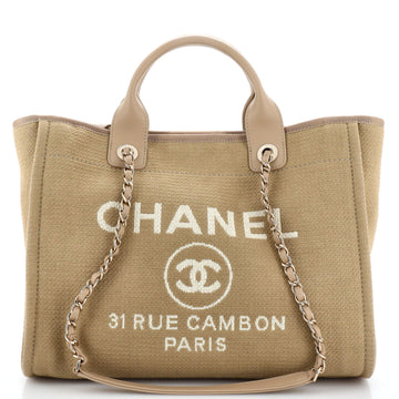 Chanel Deauville NM Tote Mixed Fibers Small