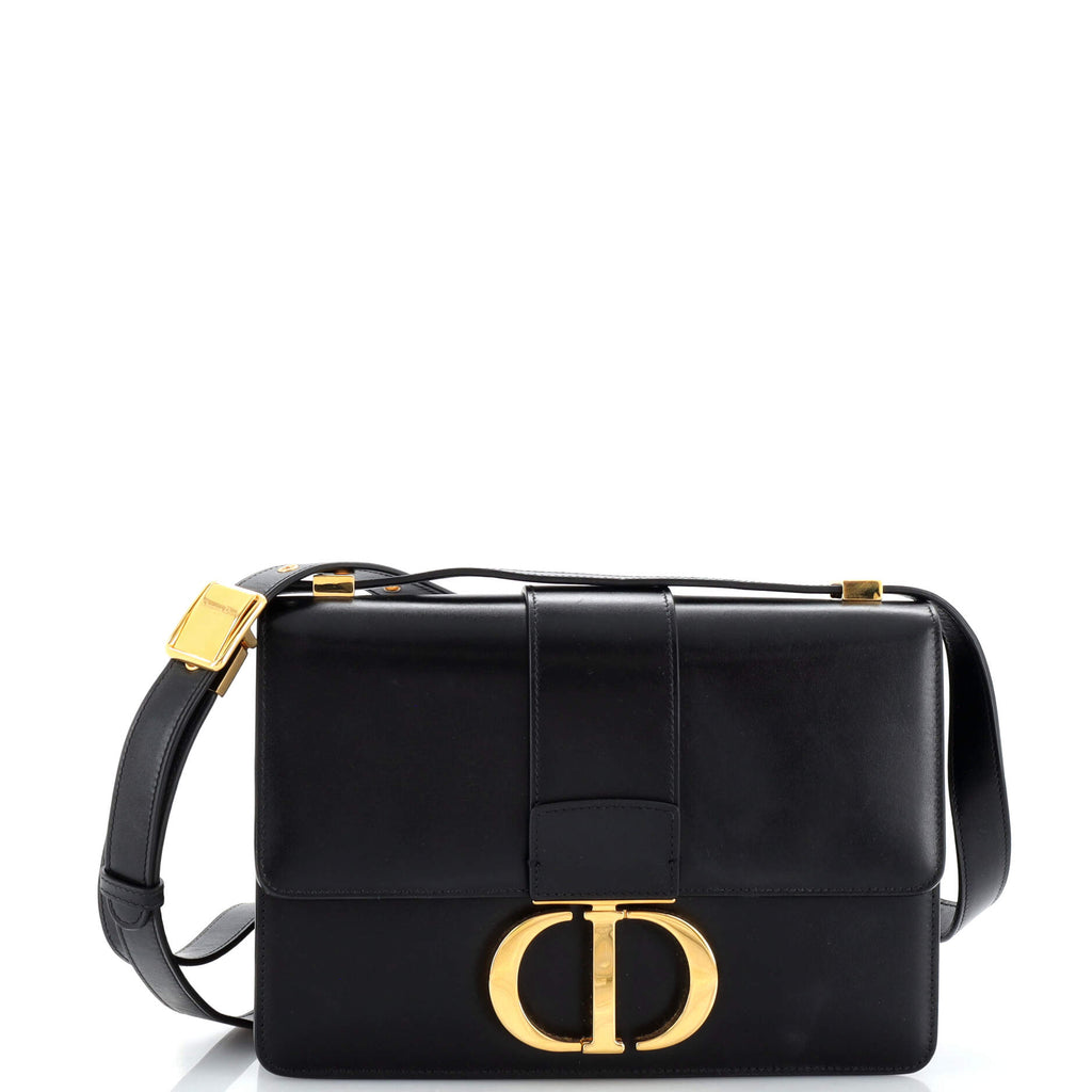 Christian Dior 30 Montaigne Flap Bag Leather Black 214930285