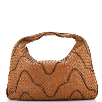 Bottega Veneta Veneta Hobo Intrecciato Nappa with Chain Detail Large