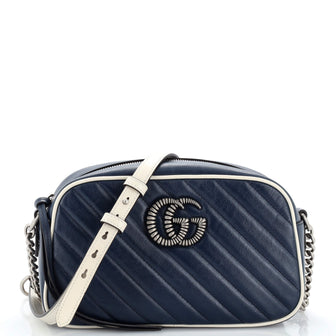 Gucci GG Marmont Shoulder Bag Diagonal Quilted Leather Small