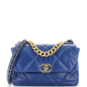 Chanel 19 Flap Bag Quilted Leather Large