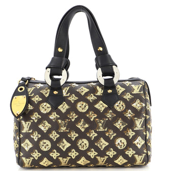 Louis Vuitton Speedy Handbag Limited Edition Monogram Eclipse Sequins 28