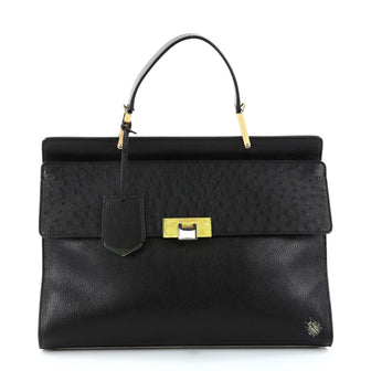 Balenciaga Le Dix Zip Cartable Top Handle Bag Leather 2148802