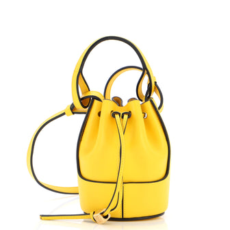Loewe Balloon Bucket Bag Leather Nano Yellow 2149001
