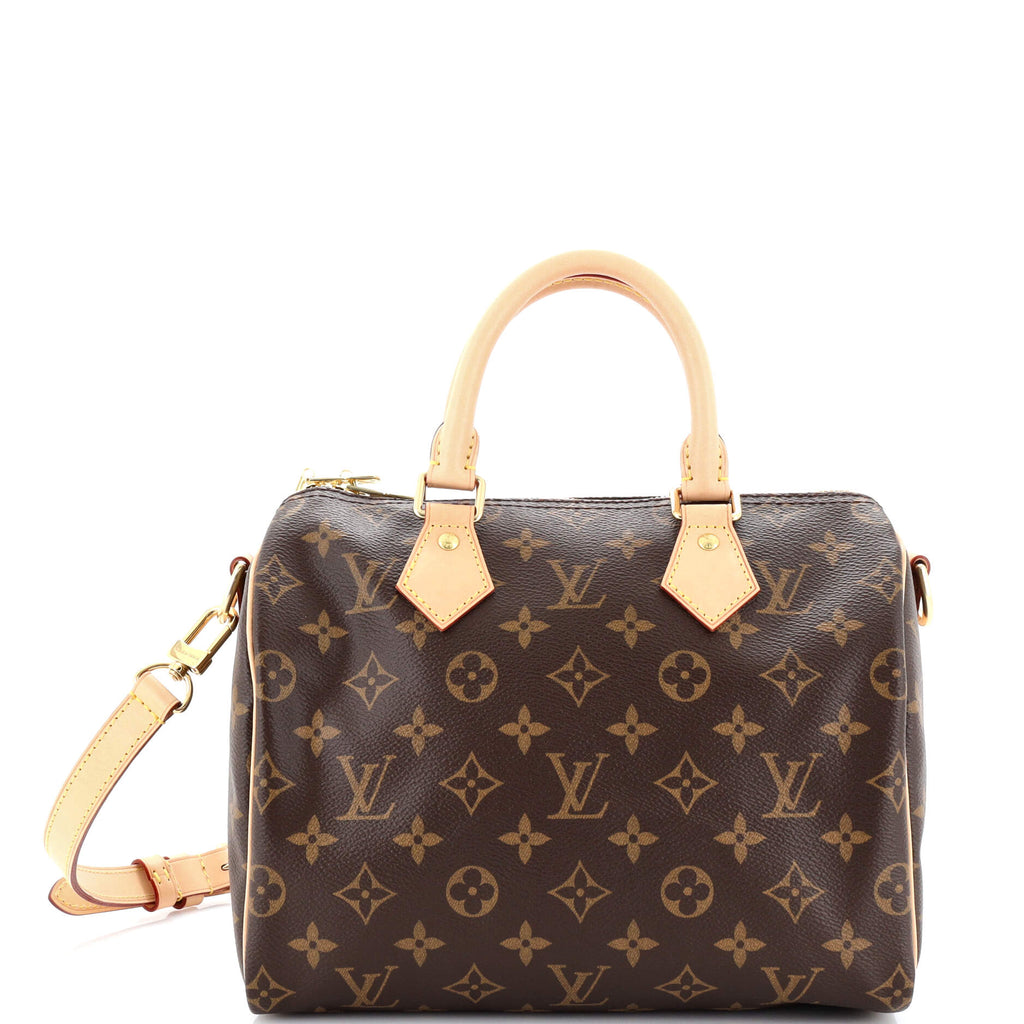 Louis Vuitton Speedy Bandouliere Bag Monogram Canvas 25 Brown