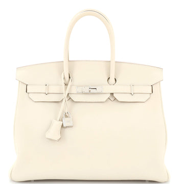 Hermes Birkin Handbag Light Togo with Palladium Hardware 35