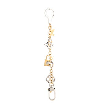 Louis Vuitton LV Padlock Chain Bag Charm and Key Holder Metal
