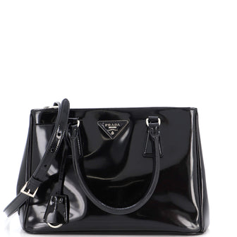 Prada Double Zip Lux Tote Spazzolato Leather Small