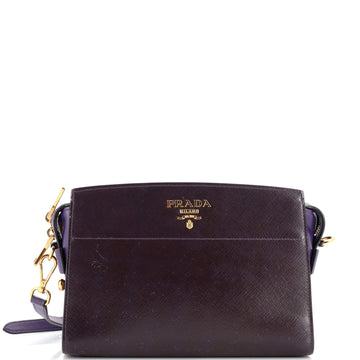 Prada Esplanade Crossbody Bag Vernice Saffiano with City Calf Small