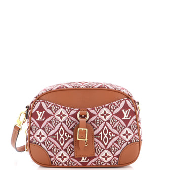 Louis Vuitton Deauville Handbag Limited Edition Since 1854 Monogram Jacquard Mini Red