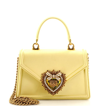 Dolce & Gabbana Devotion Top Handle Bag Satin Mini