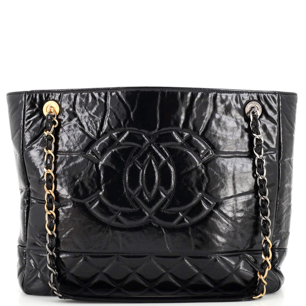 Chanel Timeless Tote Bag Black Calfskin Gold Hardware