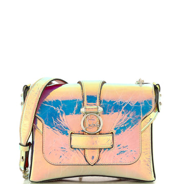 Christian Louboutin Rubylou Convertible Satchel Holographic Leather Small