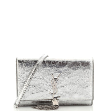 Saint Laurent Classic Monogram Tassel Chain Wallet Leather