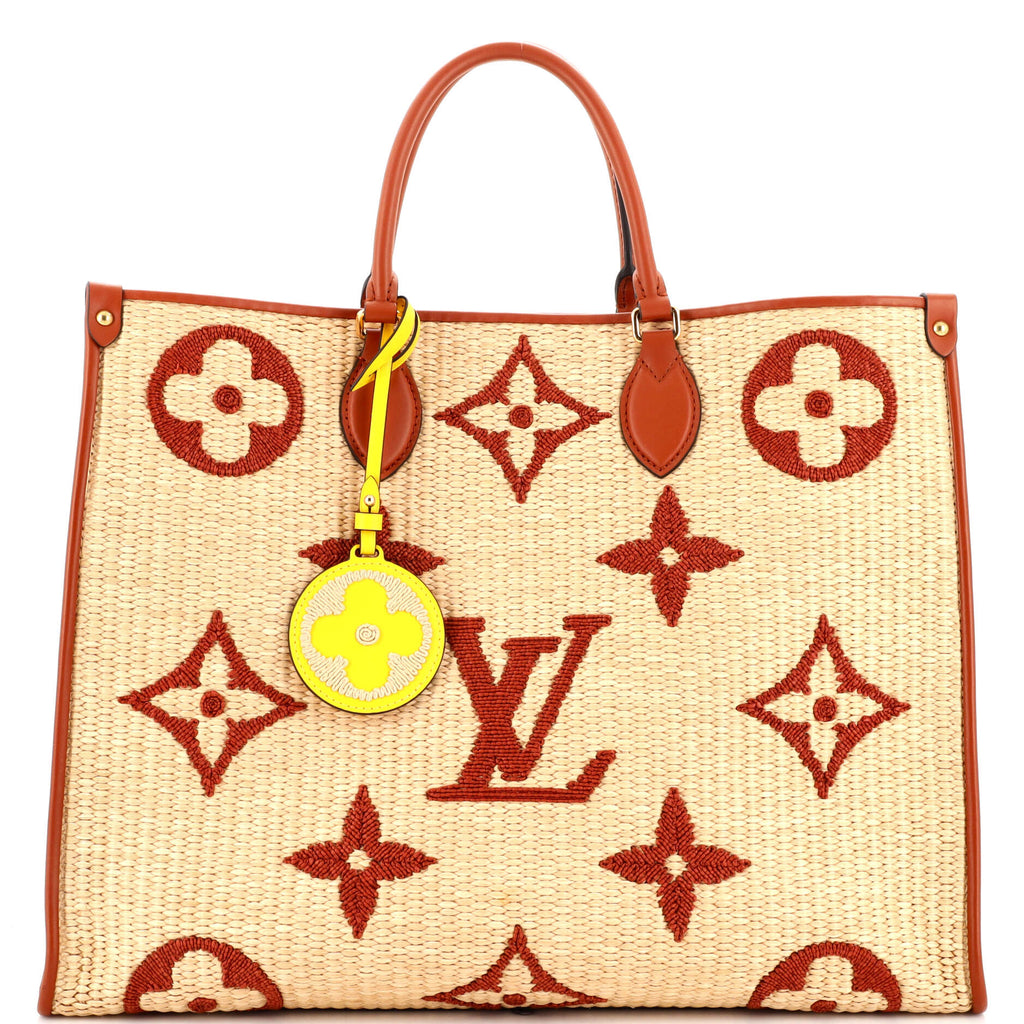 Onthego tote Louis Vuitton Red in Synthetic - 23826865
