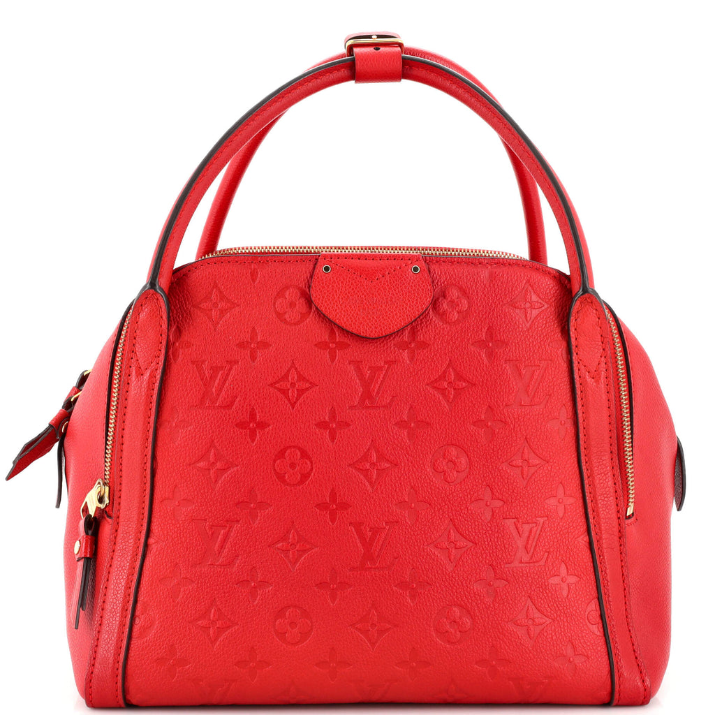 Louis Vuitton Marais Handbag Monogram Empreinte Leather MM Red