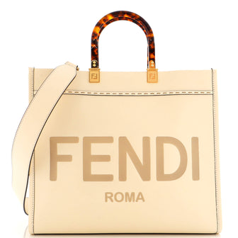Fendi Sunshine Shopper Tote Leather Medium