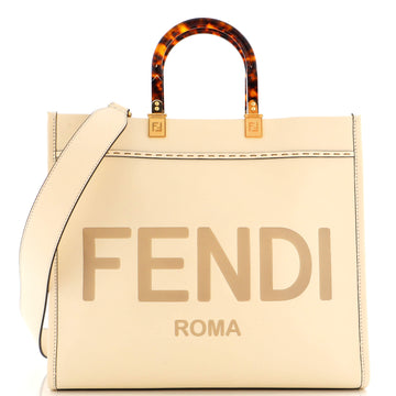 Fendi Sunshine Shopper Tote Leather Medium