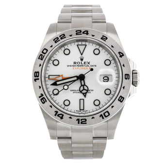 Rolex Oyster Perpetual Explorer II Automatic Watch Stainless Steel 42