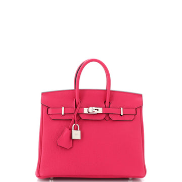 Hermes Birkin Handbag Pink Togo with Palladium Hardware 25
