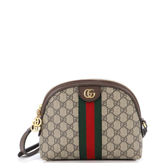 Gucci Ophidia Dome Shoulder Bag GG Coated Canvas Small