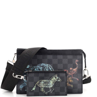 Louis Vuitton Gaston Wearable Wallet Limited Edition Wild Animals Damier Graphite Black
