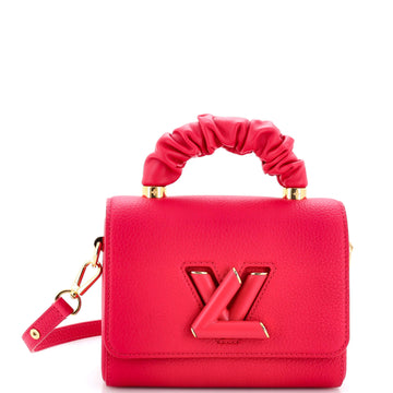 Louis Vuitton Twist Scrunchie Top Handle Bag Leather PM