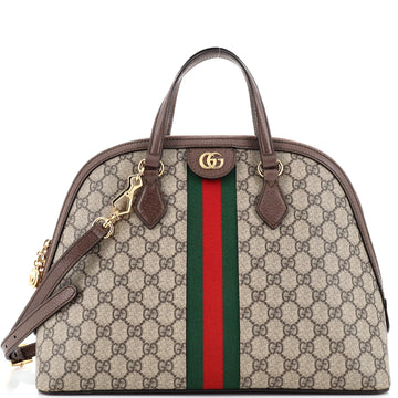 Gucci Ophidia Dome Top Handle Bag GG Coated Canvas Medium