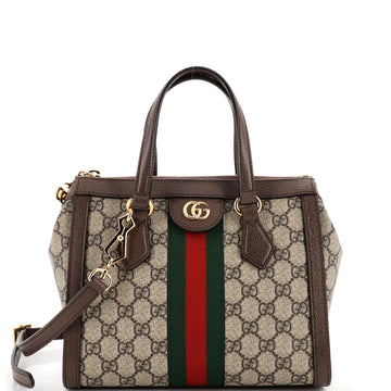 Gucci Ophidia Top Handle Tote GG Coated Canvas Small