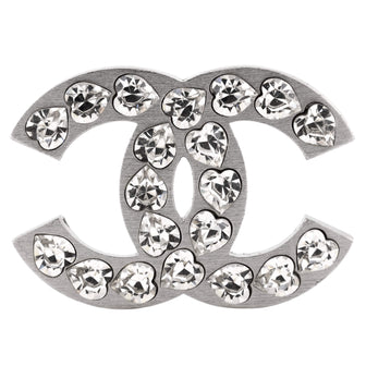 Chanel CC Brooch Metal with Crystals